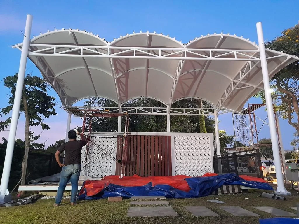 Kanopi Membrane Fasad Gedung